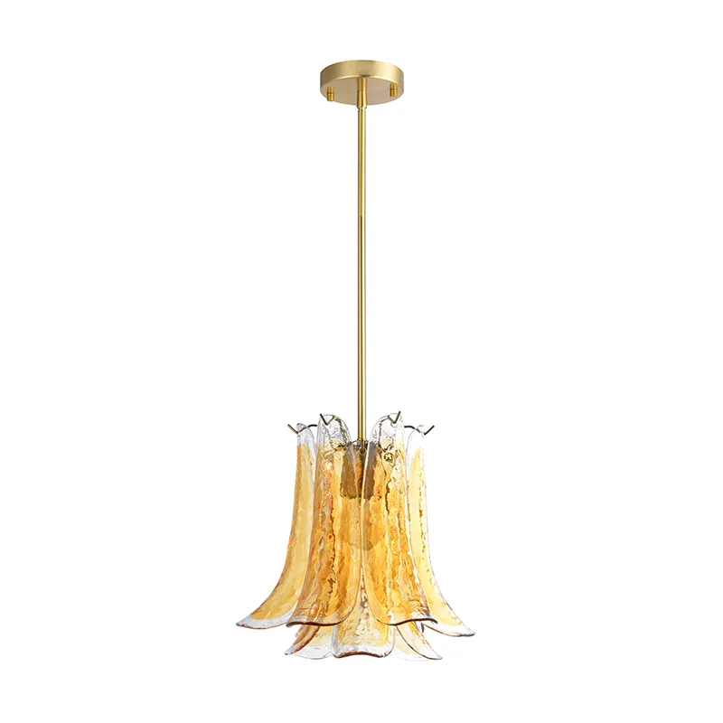 1-lichts handgemaakte moderne hanglamp van kunstglas