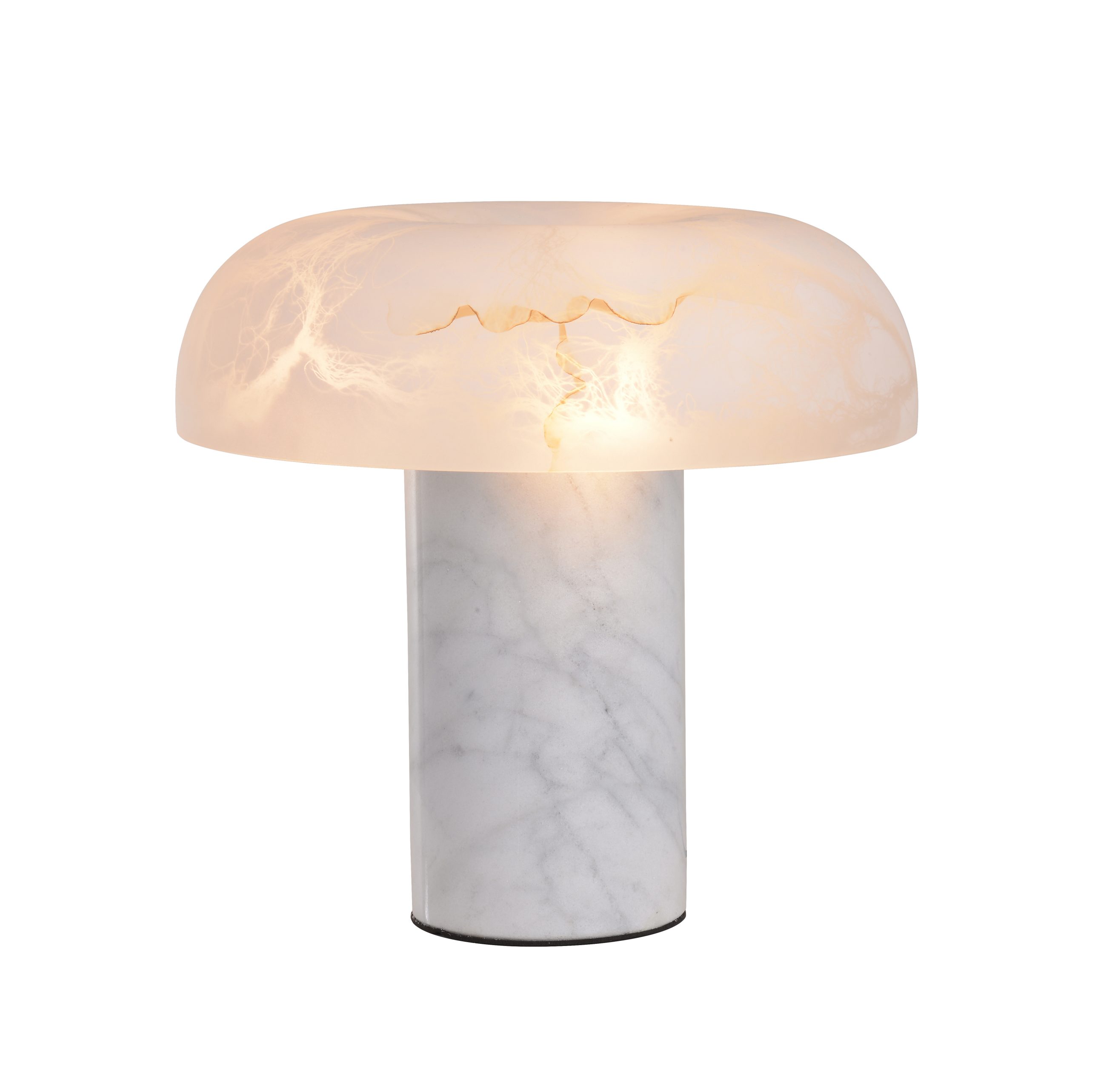 Decoratieve paddestoel albasten tafellamp